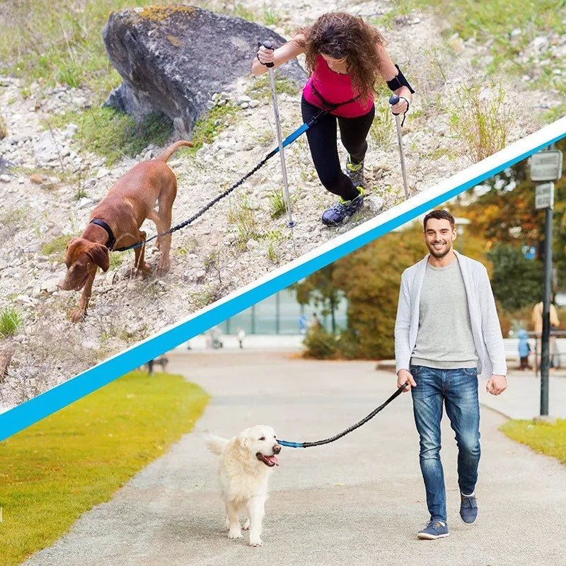 LAISSE CHIEN DOUBLE POIGNÉES | FREE HANDS ™ - Chien - enchante