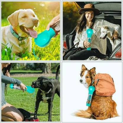 WATERTIGHT BOTTLE ™| GOURDE POUR CHIEN 4 DANS 1 - Chien - enchante