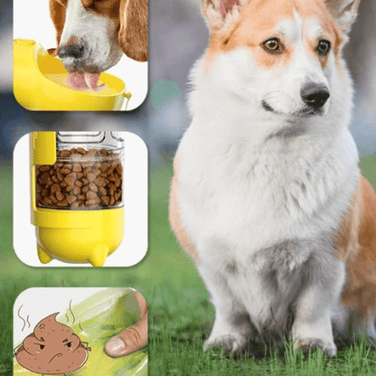WATERTIGHT BOTTLE ™| GOURDE POUR CHIEN 4 DANS 1 - Chien - enchante